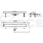 Трап линейный WIRQUIN VENISIO SLIM L700 мм сухой затвор, фото5