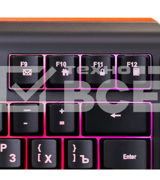 Клавиатура Oklick 717G проводная, USB, черный/серый