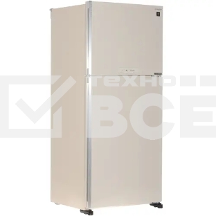 Холодильник Sharp SJ-XG55PMBE бежевый двухкамерный 394/162 л морозилка сверху