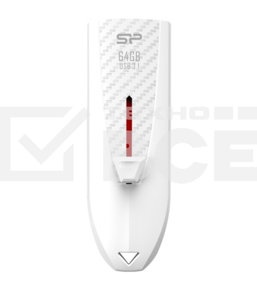 Флешка USB Silicon Power R/W 64Gb Blaze B25 SP064GBUF3B25V1W USB3.0 белый