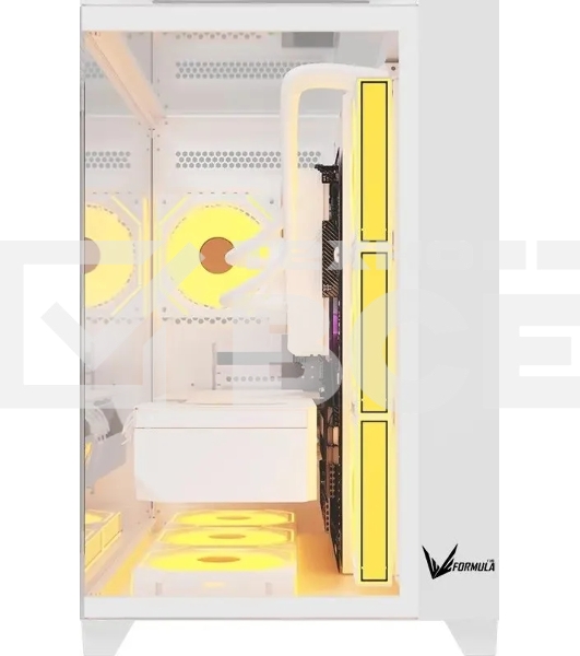 Компьютерный корпус Aerocool / Formula Crystal Z9 белый без БП ATX 7x120mm 2xUSB3.0 audio bott PSU