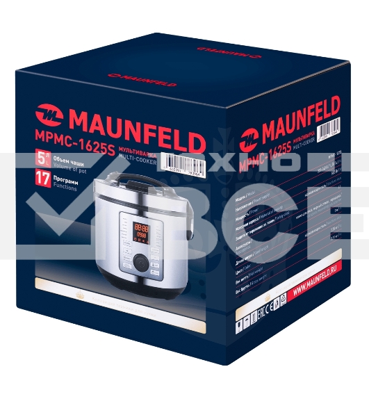 Мультиварка Maunfeld MPMC-1625S