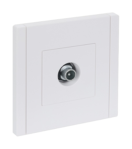 Розетка TV проходная IEK FORTE&PIANO FP229 белый