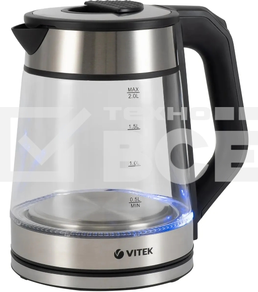 Чайник Vitek VT-1176 черный 2200W 1.7л