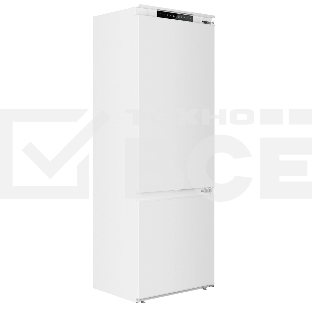 Встраиваемый холодильник Maunfeld MBF17754NFWHGR LUX Inverter белый двухкамерный 179/66 л морозилка снизу, NoFrost