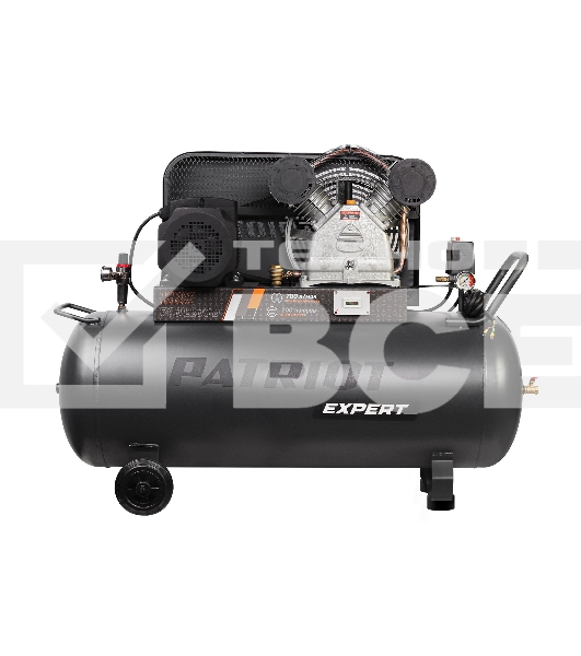 Компрессор PATRIOT KRX 700 L200 D, поршневой, ременной, масляный, 700 л/мин, 200 л, 10 бар, 4 кВт, 400 В