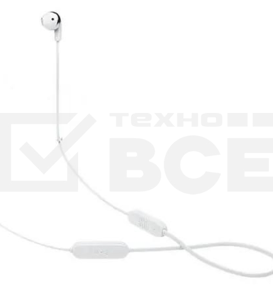 Наушники JBL T215BT вкладыши белый
