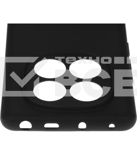 Чехол (клип-кейс) BoraSCO для Xiaomi Redmi Note 14 Pro 4G Silicone Case черный (74848)