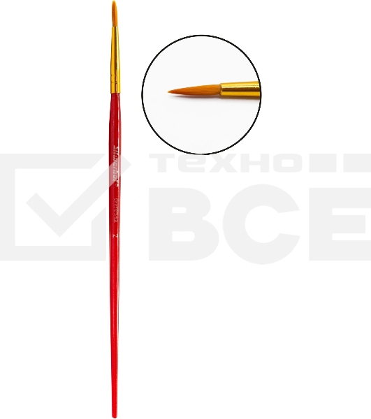 Набор кистей Silwerhof Color (набор 10шт) синтетика круглая №2,3/плоская №3,6,7,12/овальная №3,10