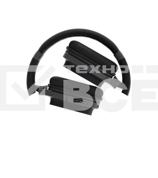 Беспроводные полноразмерные наушники Maxvi MHF-203BT черные, Bluetooth 5.3\FM\MP3\300 мАч\микрофон