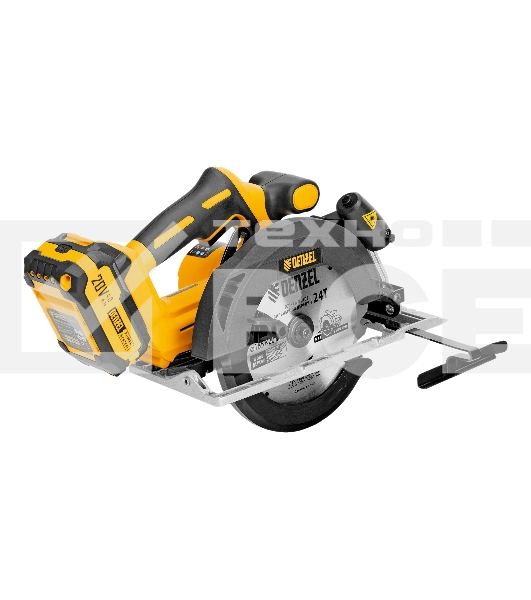 Пила циркулярная аккумуляторная бесщет. Denzel CCSH-BL-20-185, 185 мм, Li-Ion, 20 В