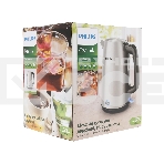 Чайник Philips HD9353/90 объем 1.7 л мощность 2060 Вт индикация включения, поддержание тепла закрытая спираль установка на подставку в любом положении стальной корпус, фото5