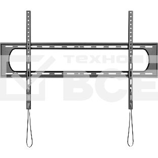Кронштейн для телевизора Ultramounts UM825F черный 60'-120' макс.120кг настенный фиксированный