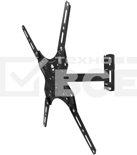 Кронштейн для телевизора Buro MF1 черный 13'-60' макс.25кг настенный поворот и наклон