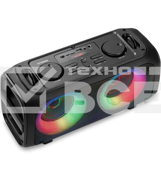 Портативная колонка Hyundai H-PS1030 черный/черный 40 Вт 2.0 BT 10м 3600mAh
