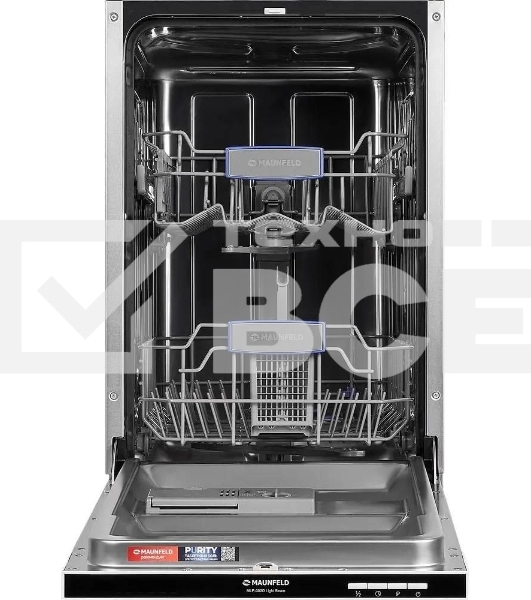 Встраиваемая посудомоечная машина Maunfeld MLP-082D Light Beam, серебристый, 44.8 см, 9 компл., 49 дБ, класс A++