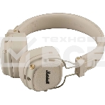 Беспроводные/проводные наушники Marshall Major V бежевый, накладные, Bluetooth + проводной, беспроводная зарядка, до 100 ч, фото3