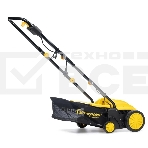 Скарификатор электрический Champion ESC1532 Мощность двигателя 1500 Вт, Напряжение сети 230,50 В, Гц, Вес c травосборником 9,3 кг, Ширина обработки 320 мм, Высота аэрации -4/0/+4/+12 мм, Высота скарификации -12/-8/-4/+4 мм, Тип/объем травосборника ткань/35 л, Регулировка высоты кошения/количество положений 4, Уровень мощности звука 96 дБ, Уровень звукового давления скарификатор/аэра 80/81 дБ, Уровень вибрации на рукоятке 3,245/3,335 (K=1,5 м/с) м/с2., фото11