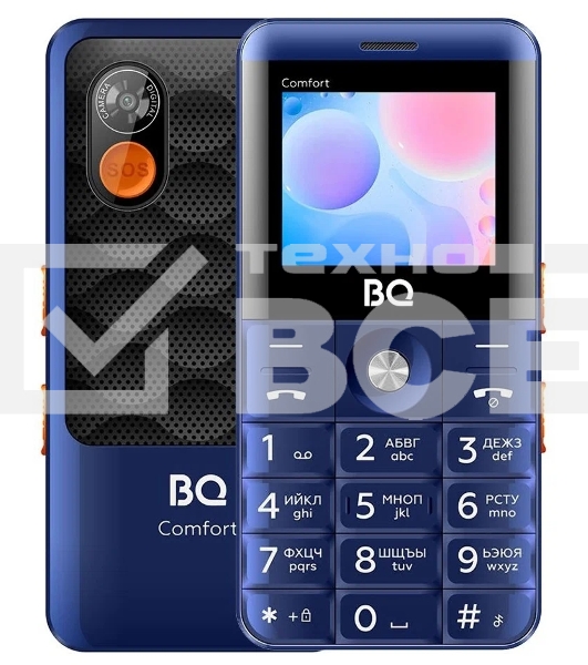 Мобильный телефон BQ 2006 Comfort синий/черный