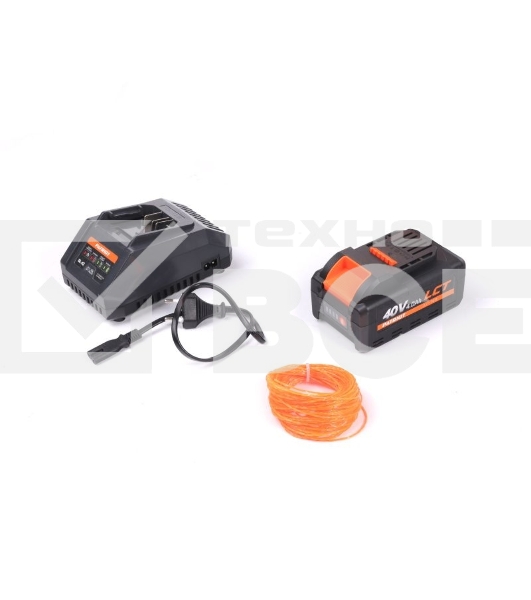 Триммер аккумуляторный PATRIOT TR4024XL, 40B платформа LCT, ширина кош. 30см, запасная леска, один АКБ (4,0А*ч) и ЗУ