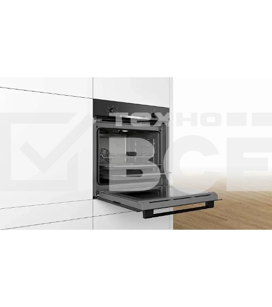 Духовой шкаф электрический Bosch HBA530BB0S черный/серебристый