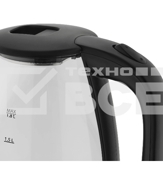 Чайник электрический Vitek VT-7004 1.8л. 1850Вт разноцветный корпус: стекло/пластик