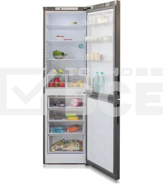 Холодильник Бирюса Б-W6049 графит матовый двухкамерный 245/135л морозилка снизу