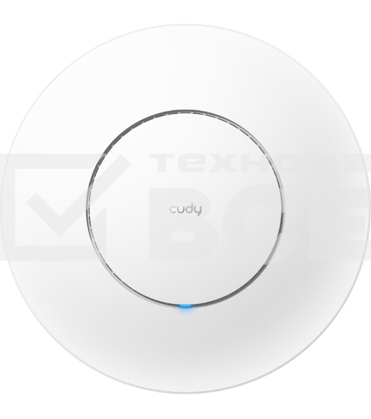 Точка доступа CUDY AC1200 Dual Band Gigabit Ceiling Mount Access Point, MT7621DAN+MT7613B+MT7603E, 867Mbps at 5GHz + 300Mbps at 2.4GHz, 1 x GbE RJ45 Port, Support 12V DC or 802.3af PoE or Passive PoE, Internal Antennas, 48V passive PoE adapter included, C