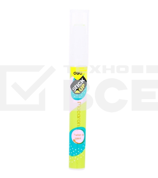 Клей-карандаш Deli EA23810 2.2гр/прозрачный дисплей картонный цветной Macaron