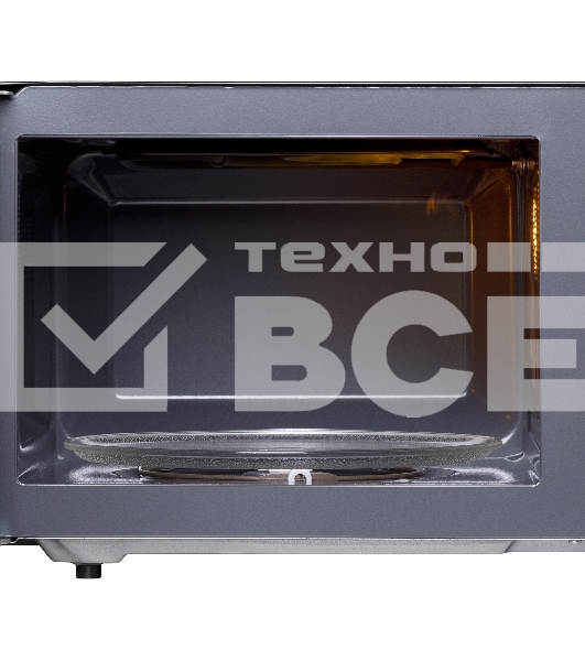 Микроволновая печь BBK 23MWG-851T/B черный, 23 л, 800 Вт, поворотный механизм/кнопки