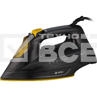 Утюг Vitek VT-8357 2800Вт черный/желтый