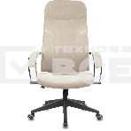 Кресло руководителя Бюрократ CH-608Fabric Light-21 песочный, крестовина пластик, фото 1