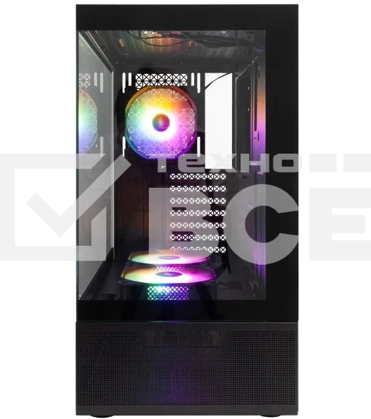 Компьютерный корпус 1STPLAYER MIKU Mi7-A Black / ATX / 3x120mm LED fans / Mi7-A-BK-2F1R-1F1