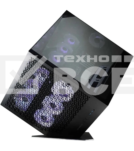 Компьютерный корпус Azza CUBE PLUS черный без БП ATX 6x120мм 2xUSB 3.0 1xUSB3.1 audio bott PSU