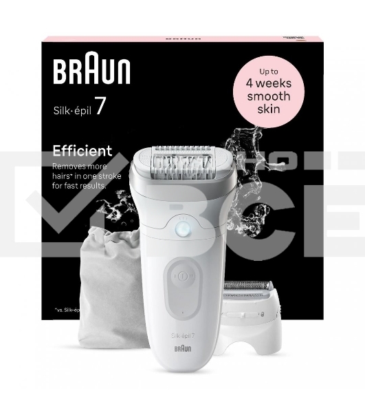 Эпилятор BRAUN SE7-041 белый/серебристый