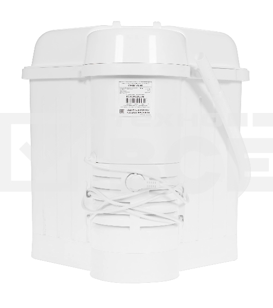 Стиральная машина Славда WS-35Е белая, загрузка вертикальная 3.5кг, класс: A+