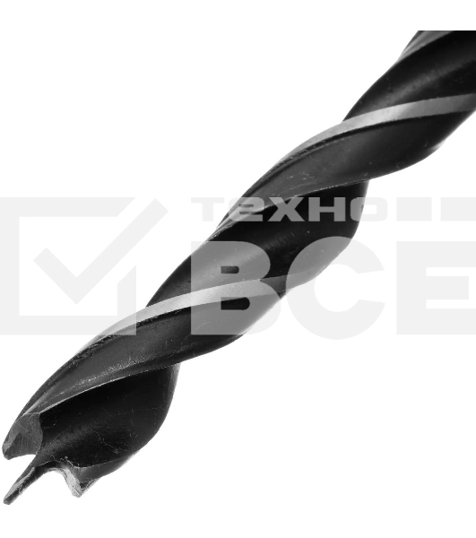 Сверло по дереву Сибртех, 10 мм, цилиндрический хвостовик