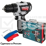 Дрель-шуруповерт аккумуляторная Интерскол ДА-10/12В 38 аккум. патрон:быстрозажимной (кейс в комплекте) (757.3.2.46), фото3