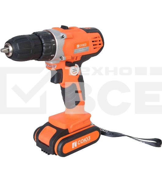 Дрель-шуруповерт Союз ДШС-18-2К-ПРОМО аккум. патрон:быстрозажимной (кейс в комплекте)