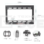 Кронштейн для LED/LCD TV ARM Media STEEL-5 черный, 15'-47', max 35 кг, 0 ст свободы, от стены 20 мм, VESA 200x200 мм, фото2