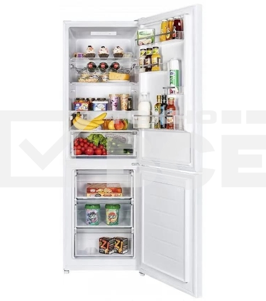 Холодильник Maunfeld MFF185SFW белый двухкамерный 213/104л морозилка снизу