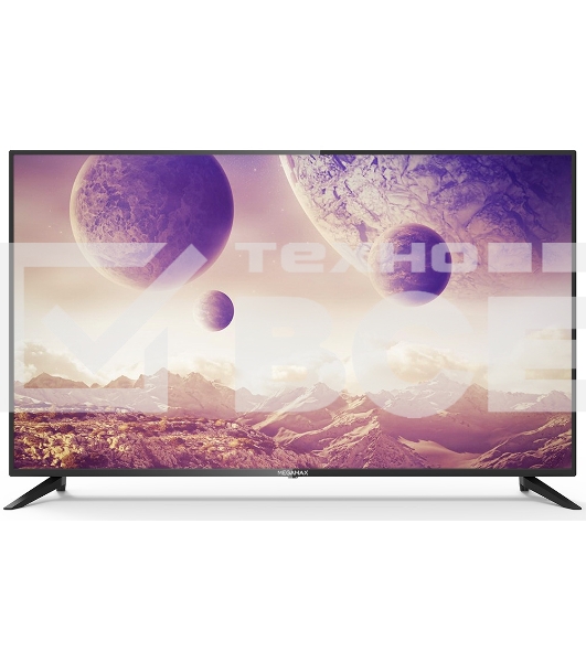 Телевизор MEGAMAX 50' 50MG11USM черный DLED UHD 60Hz Smart TV