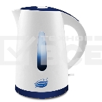 Чайник электрический Великие Реки Томь-1 белый/т.синий, фото2