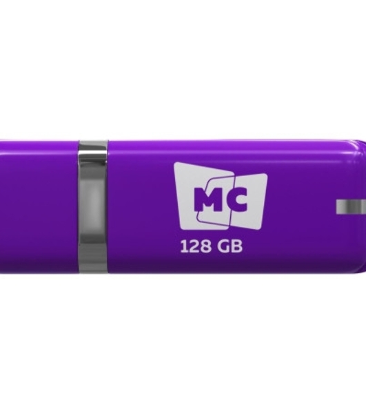 Флешка USB MORE CHOICE МФБ128 Purple (4620202558992), 128GB, USB 3.0, R/W 25/15, фиолетовый
