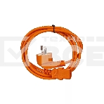 Кабель компьютер-розетка 220V (EURO) <VDE> 1,8м 3G0,75mm2 VCOM {CE021-O}, оранжевый, фото3