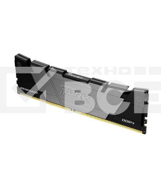 Оперативная память Kingston Fury Renegade Black, DDR4, 8GB (1x8GB), 3600MHz, CL16, с радиатором, черный