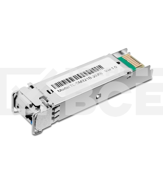 Модуль TP-Link SFP 1000Base-BX WDM Bi-Directional SFP module, TX: 1310 nm and RX: 1550 nm, 1 LC Simplex port , up to 2 km transmission distance in 9/125 μm SMF (Single-Mode Fiber), Supports Digital Diagnostic Monitoring (DDM).