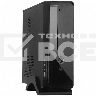 Компьютерный корпус MiniITX Exegate MI-209 Black, miniITX/mATX, <M300, 80mm>, 2*USB, Audio