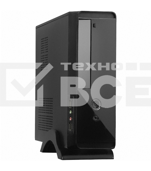 Компьютерный корпус MiniITX Exegate MI-209 Black, miniITX/mATX, <M300, 80mm>, 2*USB, Audio