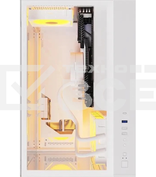 Компьютерный корпус Aerocool / Formula Crystal Z9 белый без БП ATX 7x120mm 2xUSB3.0 audio bott PSU